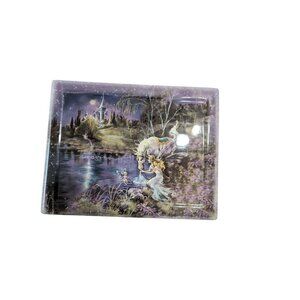 Bradford Exchange Dream Castles Imagine Plaque  unicorn fairy Mimi Jobe 2001